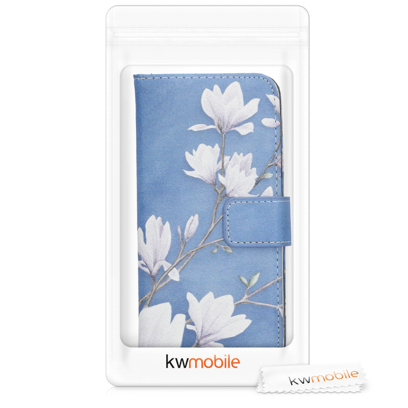 kwmobile Wallet Case kompatibel mit Samsung Galaxy A20e Hülle - Cover mit Ständer und Kartenfächern