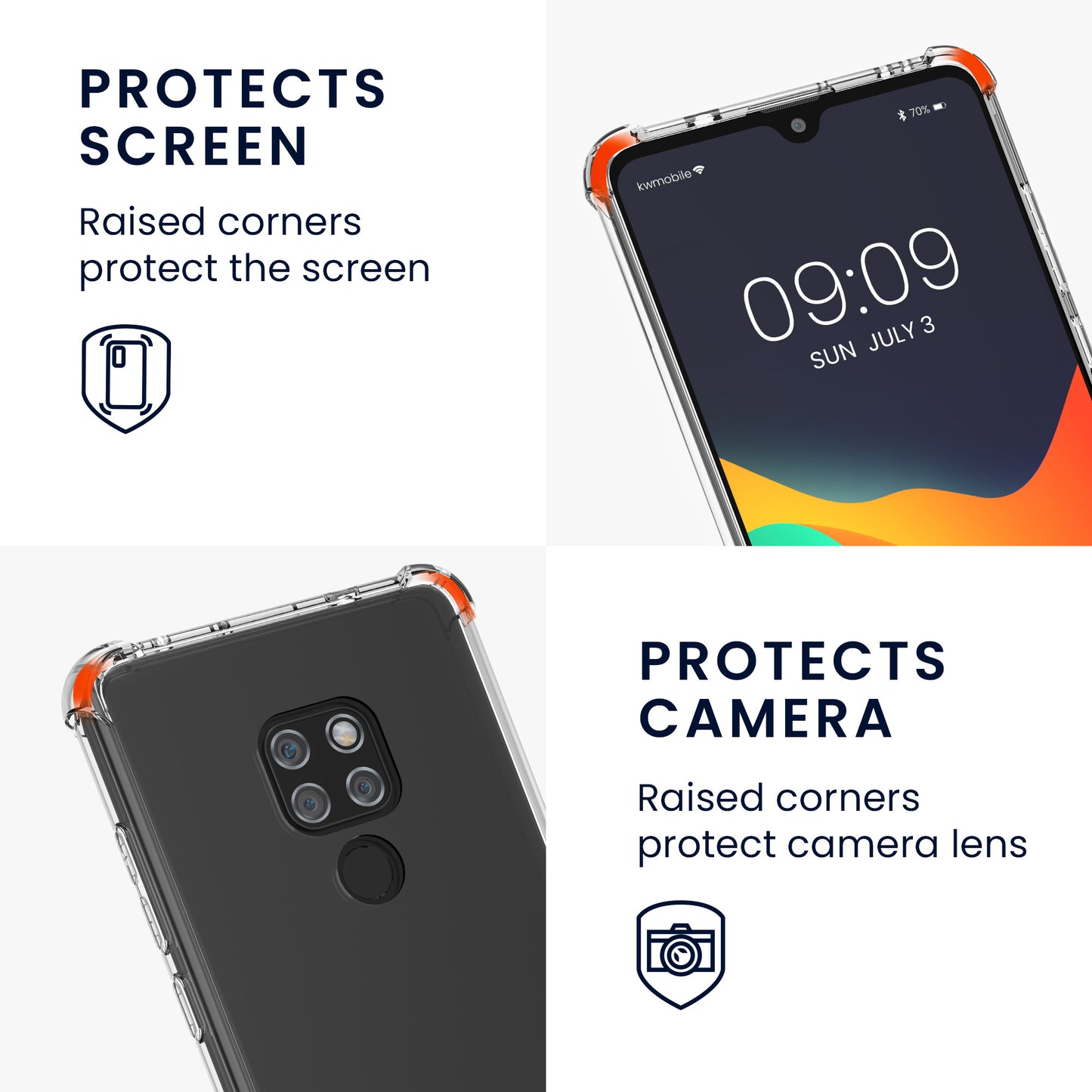 kwmobile Necklace Case Compatible with Huawei Mate 20 Case