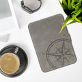 kwmobile Protective Case for Tolino Vision 1 / 2 / 3 / 4 HD Cover - eReader Case Made of Faux Leather with Auto Sleep Function - Compass Vintage