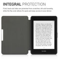 kwmobile Case for Amazon Kindle Paperwhite (10th Gen - 2018) Cover - eReader Faux Leather Case with Auto Sleep Function - Dandelion Love