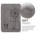 kwmobile Case for Amazon Kindle Paperwhite (10th Gen - 2018) Cover - eReader Faux Leather Case with Auto Sleep Function - Dandelion Love
