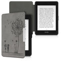 kwmobile Case for Amazon Kindle Paperwhite (10th Gen - 2018) Cover - eReader Faux Leather Case with Auto Sleep Function - Dandelion Love