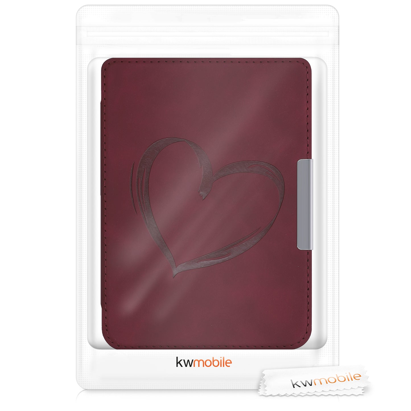 kwmobile Protective Case for Tolino Shine 3 - eReader Cover Made of Faux Leather with Auto Sleep Function