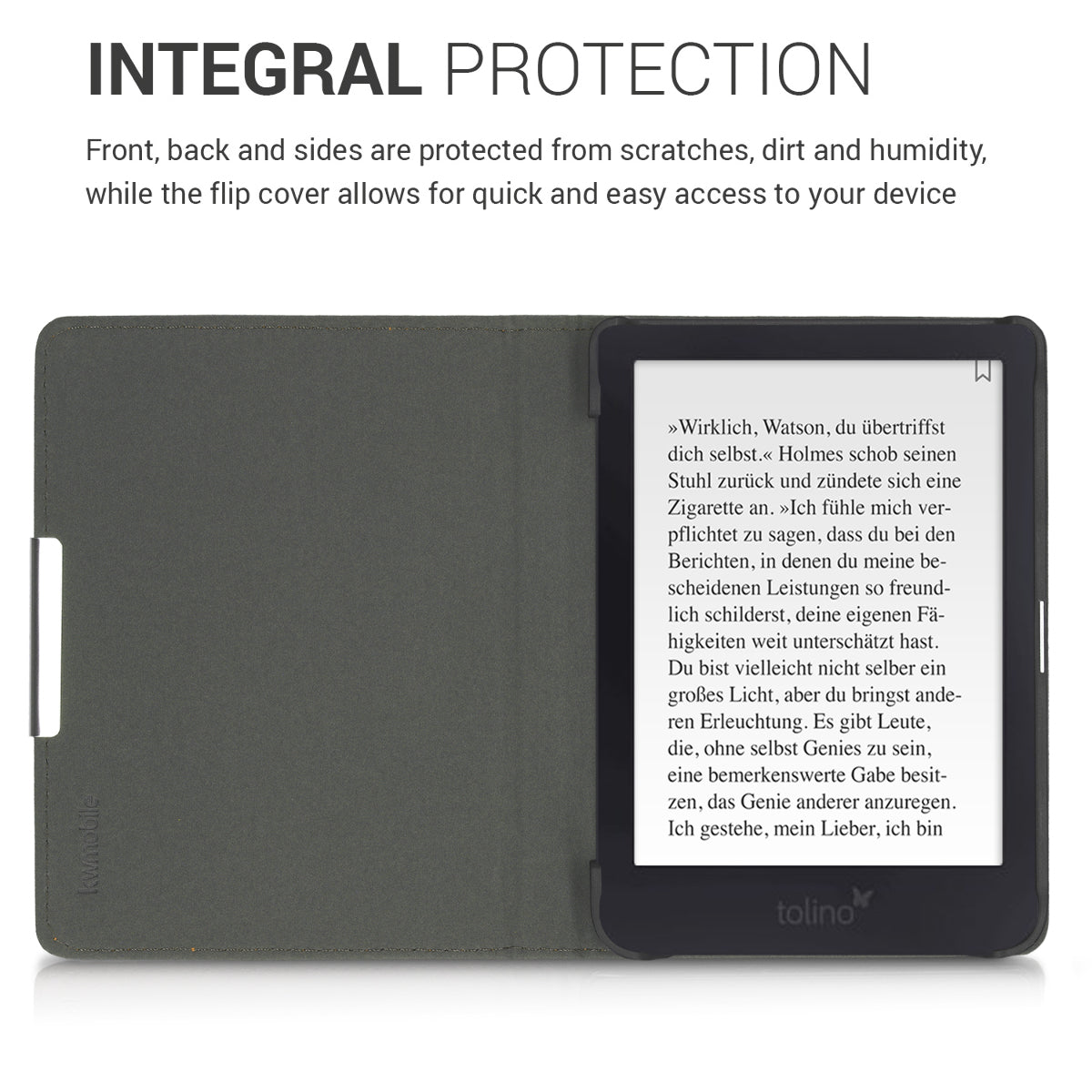 kwmobile Case Compatible with Tolino Shine 3 Protective Case Cover