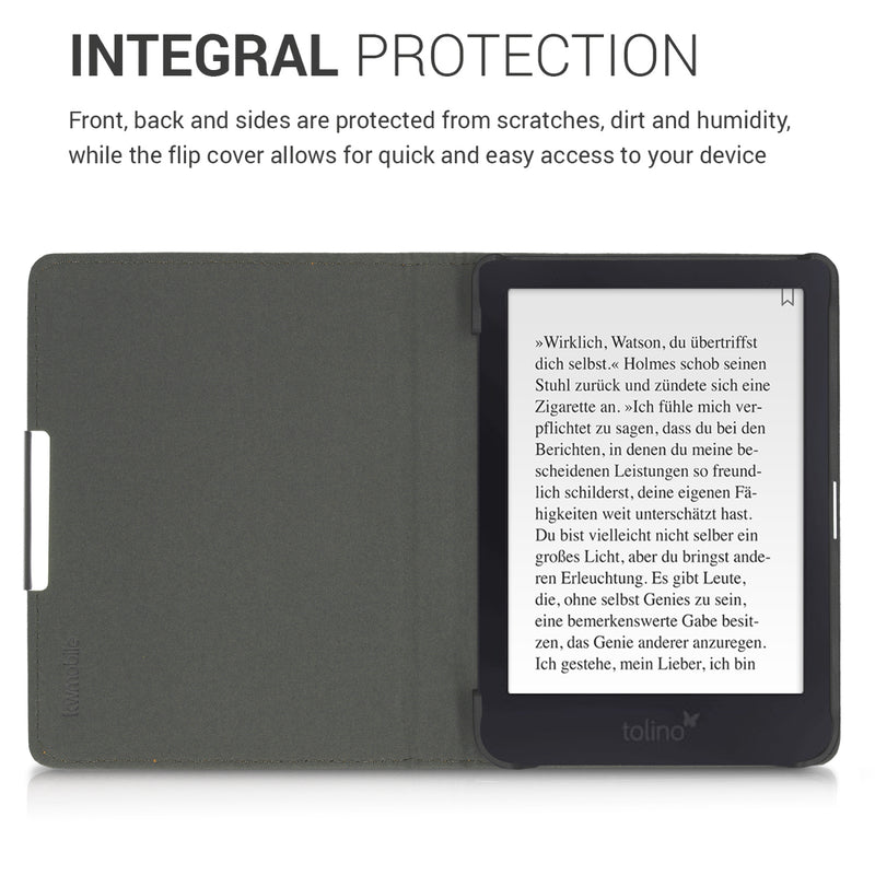 kwmobile Case Compatible with Tolino Shine 3 Protective Case Cover
