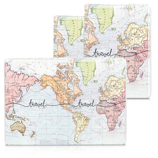 kwmobile Passport Holder Plastic Protective Cover ID Card Holder Vaccination Card Protector Passport Cover ID Card Case