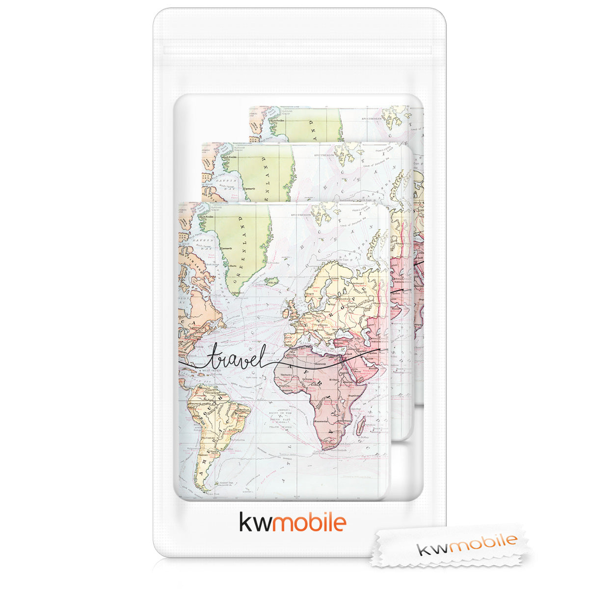 3x Plastic Passport Cover