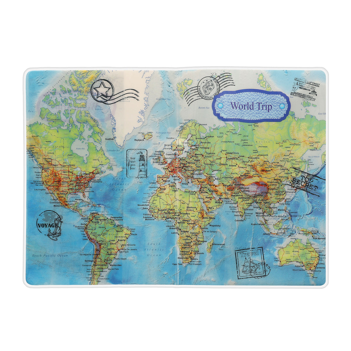 3x Plastic Passport Cover