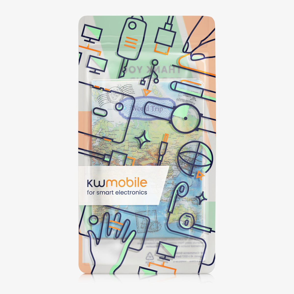3x Plastic Passport Cover