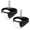 kwmobile 2x Vorderradmodul kompatibel mit iRobot Roomba Serie 500/600/700/800/900 - Front Räder Ersatzrad Set - Staubsauger Zubehör für Saugroboter Schwarz  [dsg01]
