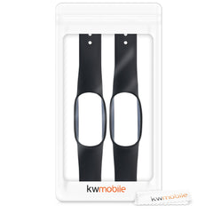 kwmobile Uhrenarmband für Xiaomi Mi Band 4 / Mi Band 3 Armband - Fitnesstracker Band Set aus Silikon - Ersatzarmband