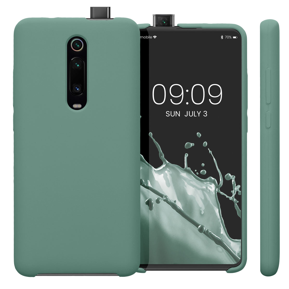 kwmobile Phone Case for Xiaomi Mi 9T (Pro) / Redmi K20 (Pro) - Silicone Case - Wireless Charging - Protective Cover