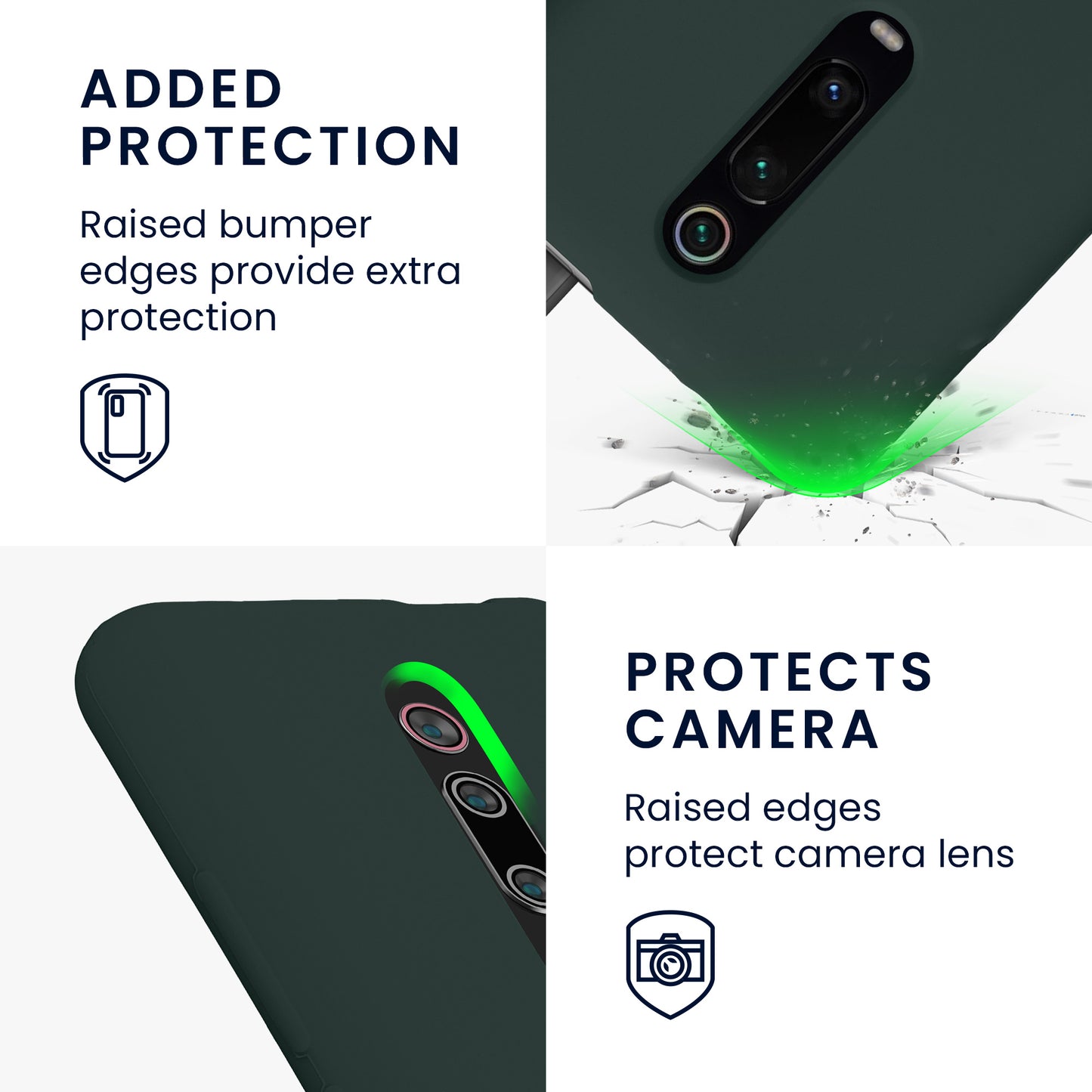 kwmobile Phone Case for Xiaomi Mi 9T (Pro) / Redmi K20 (Pro) - Silicone Case - Wireless Charging - Protective Cover
