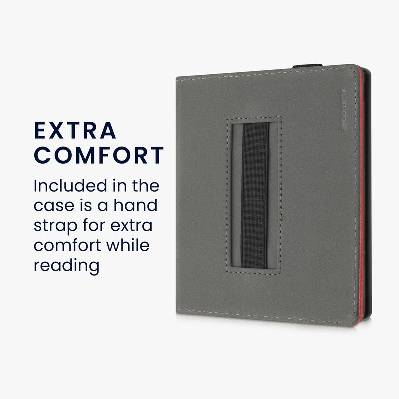 kwmobile Case Compatible with Amazon Kindle Oasis 10th Generation Case - Cover with Hand Strap and Stand