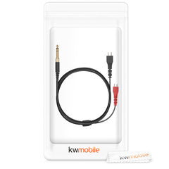 kwmobile Kopfhörerkabel kompatibel mit Sennheiser HD25 / HD560 / HD540 / HD480 / HD430 / HD414 / HD250 - ohne Mikrofon