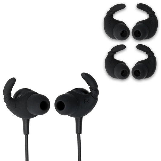 kwmobile Universal Headphone Hooks for In-Ear Headphones Set Earbuds Silicone Case with Hooks