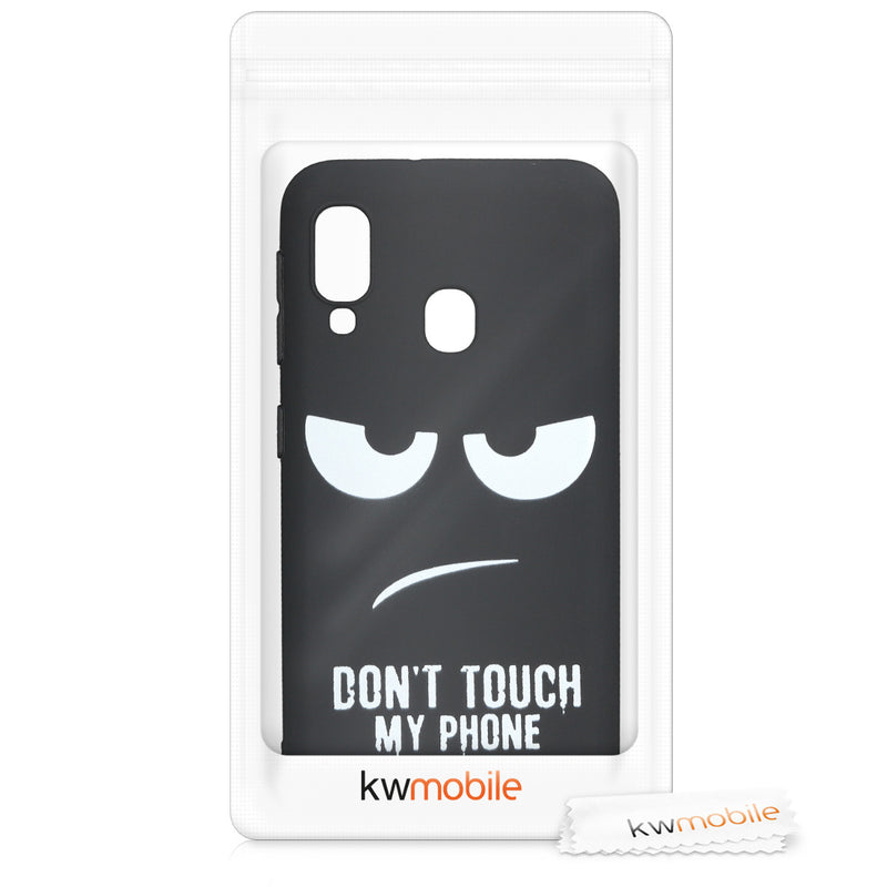 Samsung Galaxy A20e Silicone Phone Case Don't Touch My Phone