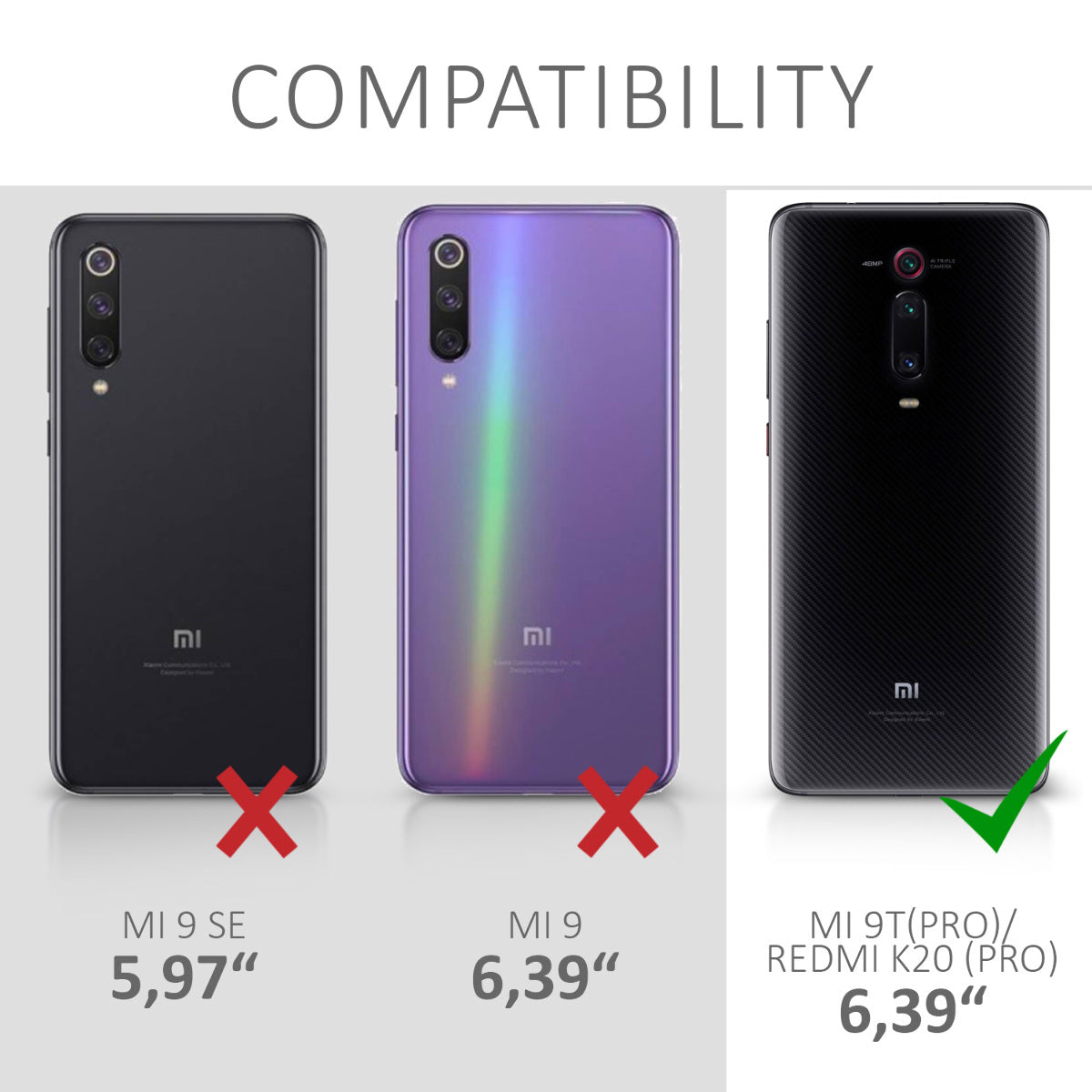 Case compatible with Xiaomi Mi 9T (Pro) / Redmi K20 (Pro)