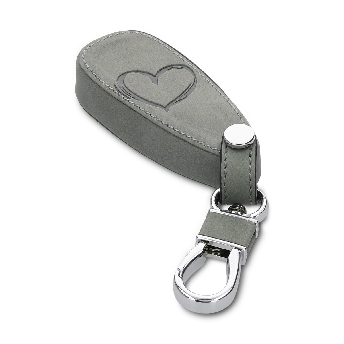 Ford 3-Button Keyless Go Faux Leather Silicone Car Key Cover