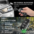 Audi 3-Button Flip Key Hardcover Car Key Cover