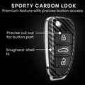 Audi 3-Button Flip Key Hardcover Car Key Cover