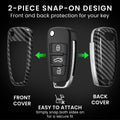 Audi 3-Button Flip Key Hardcover Car Key Cover