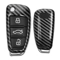 Audi 3-Button Flip Key Hardcover Car Key Cover