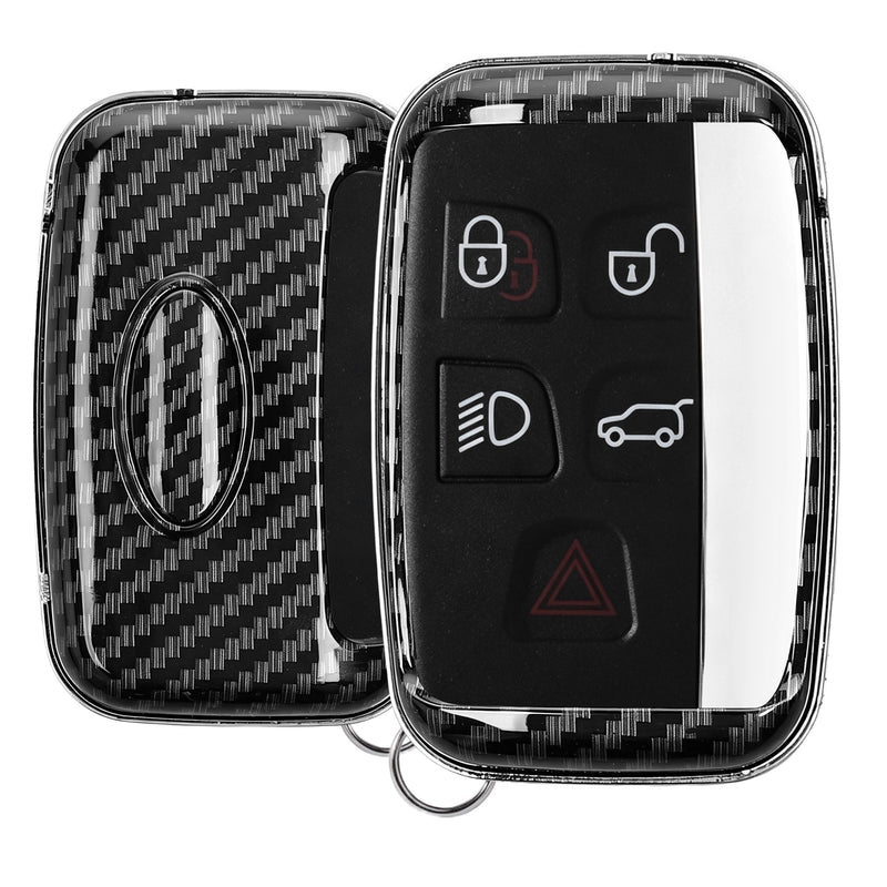 kwmobile Car Key Cover Compatible with Land Rover Jaguar 5-Button Smart Key Hard Cover Protective Case Key Shell Cover