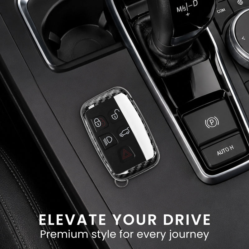 kwmobile Car Key Cover Compatible with Land Rover Jaguar 5-Button Smart Key Hard Cover Protective Case Key Shell Cover