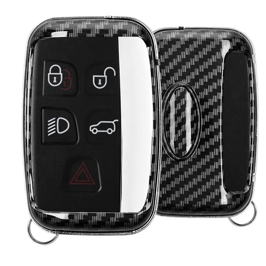 kwmobile Car Key Cover Compatible with Land Rover Jaguar 5-Button Smart Key Hard Cover Protective Case Key Shell Cover