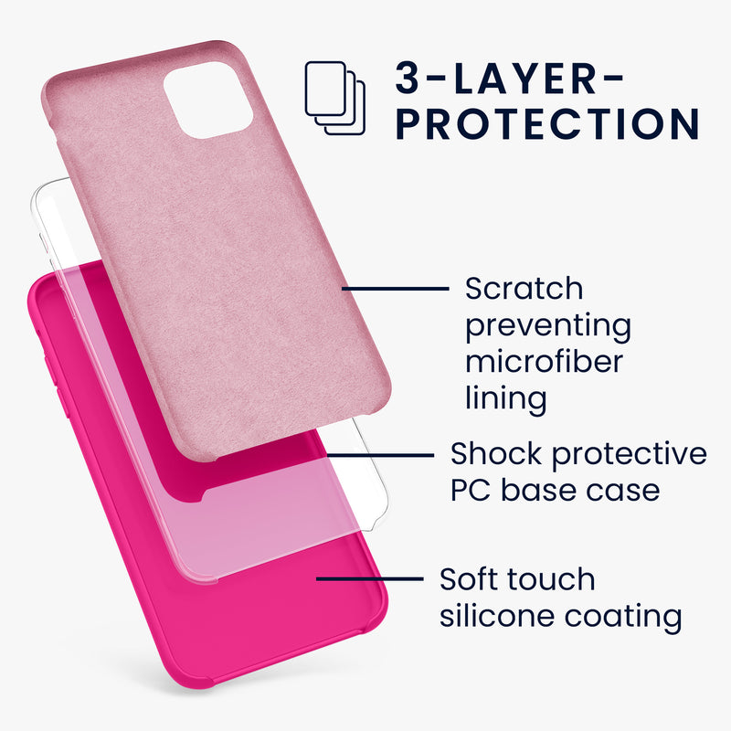 kwmobile Phone Case for Apple iPhone 11 - Silicone Case - Wireless Charging - Protective Cover
