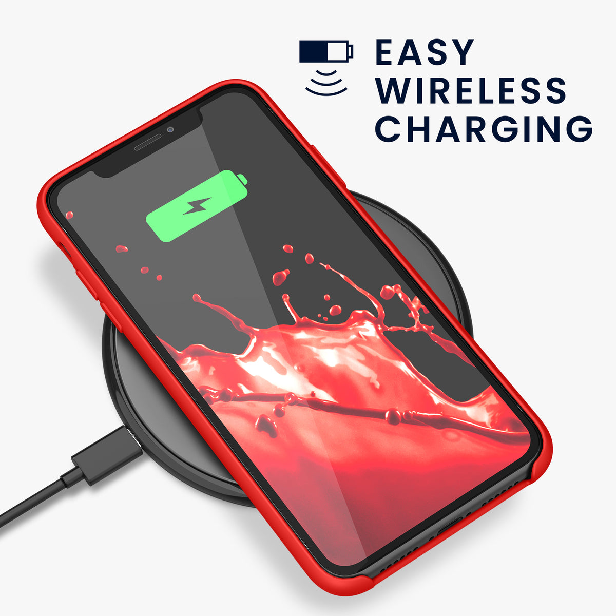 kwmobile Phone Case for Apple iPhone 11 - Silicone Case - Wireless Charging - Protective Cover