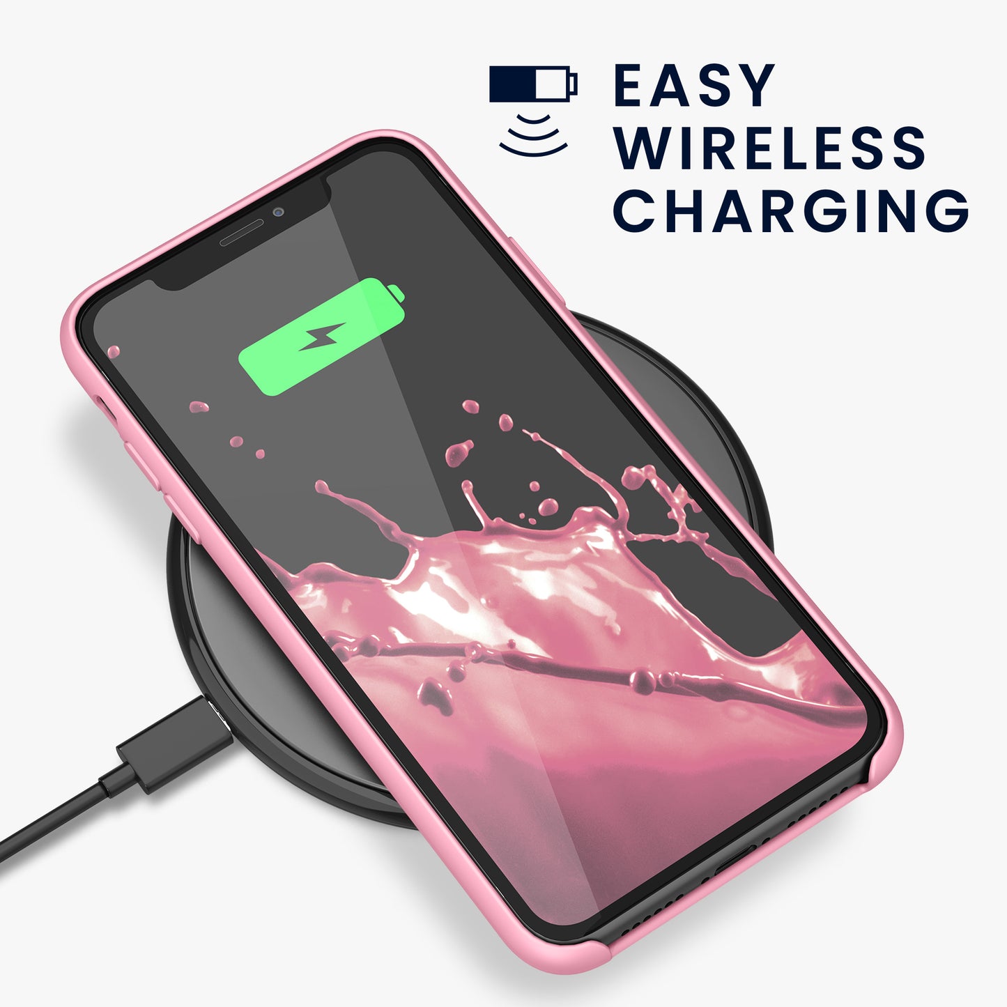 kwmobile Phone Case for Apple iPhone 11 - Silicone Case - Wireless Charging - Protective Cover