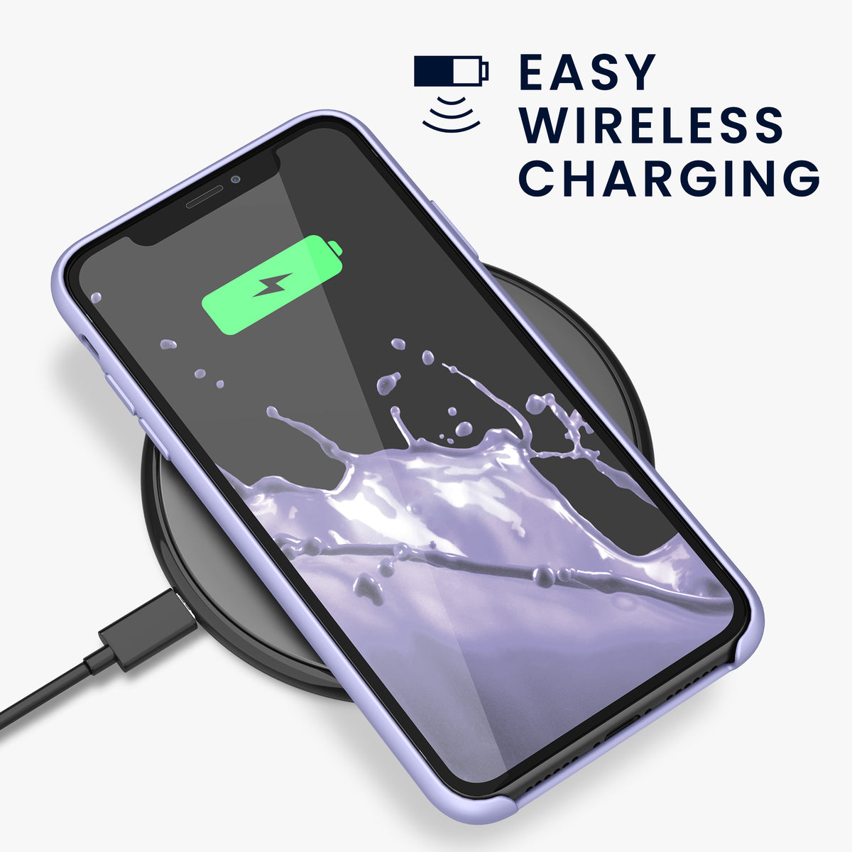 kwmobile Phone Case for Apple iPhone 11 - Silicone Case - Wireless Charging - Protective Cover