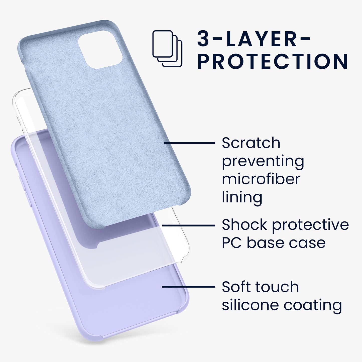 kwmobile Phone Case for Apple iPhone 11 - Silicone Case - Wireless Charging - Protective Cover