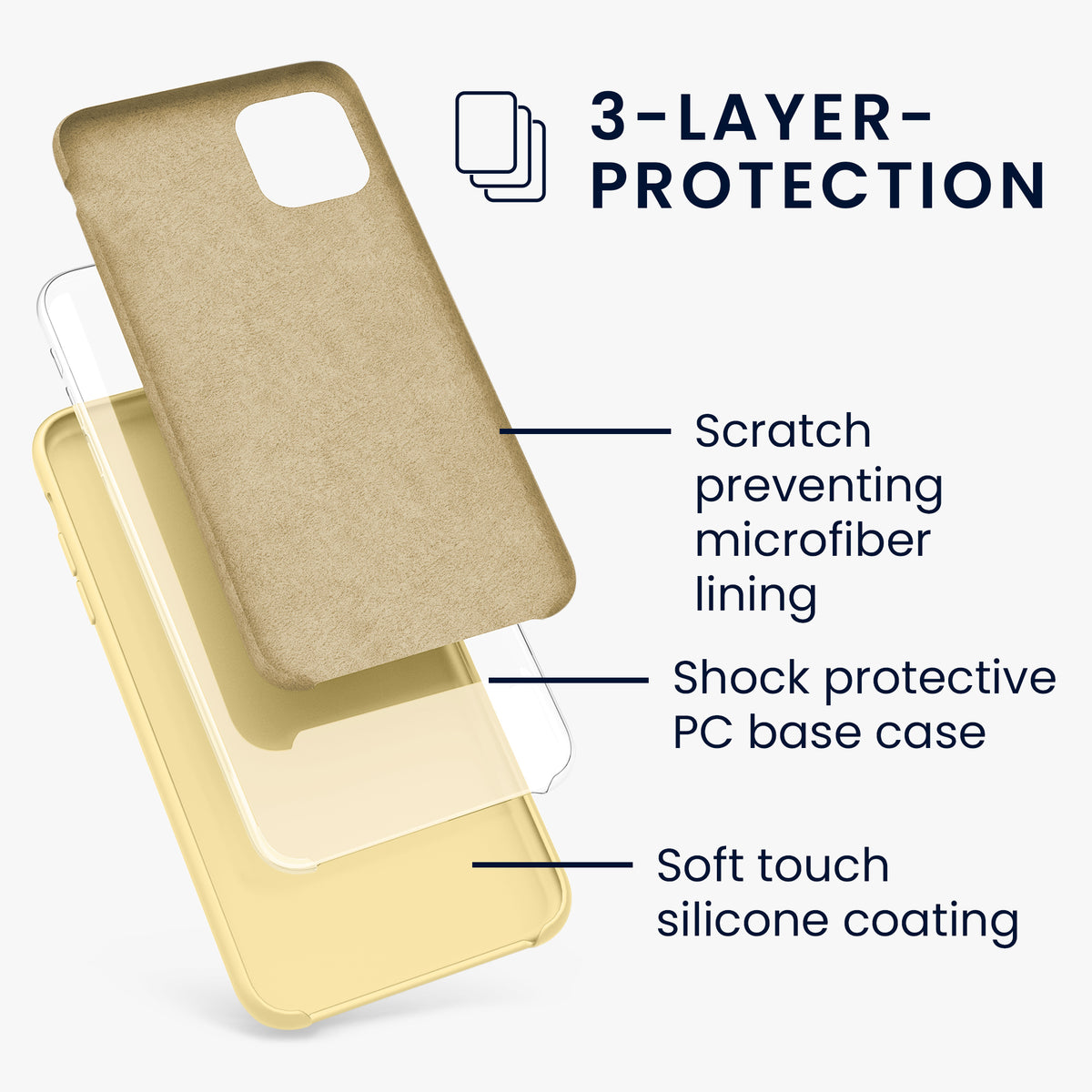 kwmobile Phone Case for Apple iPhone 11 - Silicone Case - Wireless Charging - Protective Cover