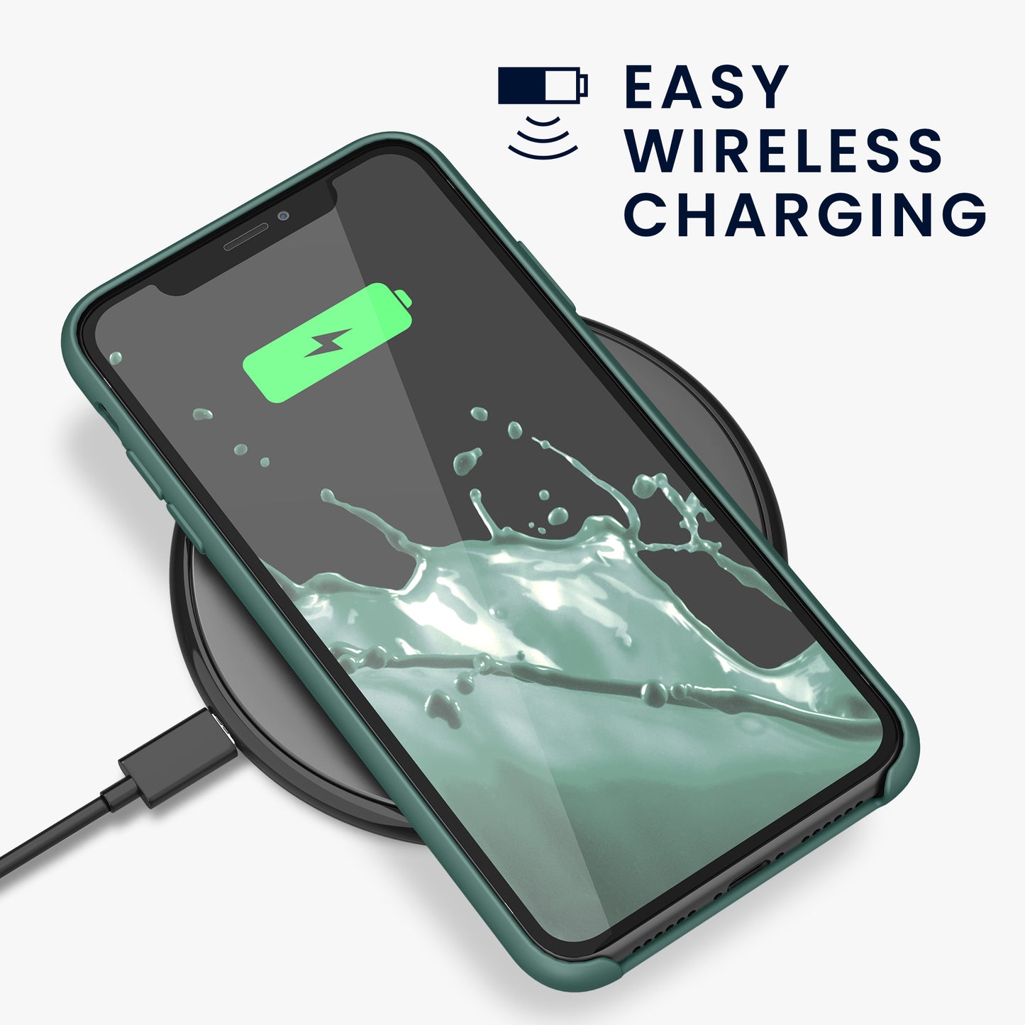 kwmobile Phone Case for Apple iPhone 11 - Silicone Case - Wireless Charging - Protective Cover