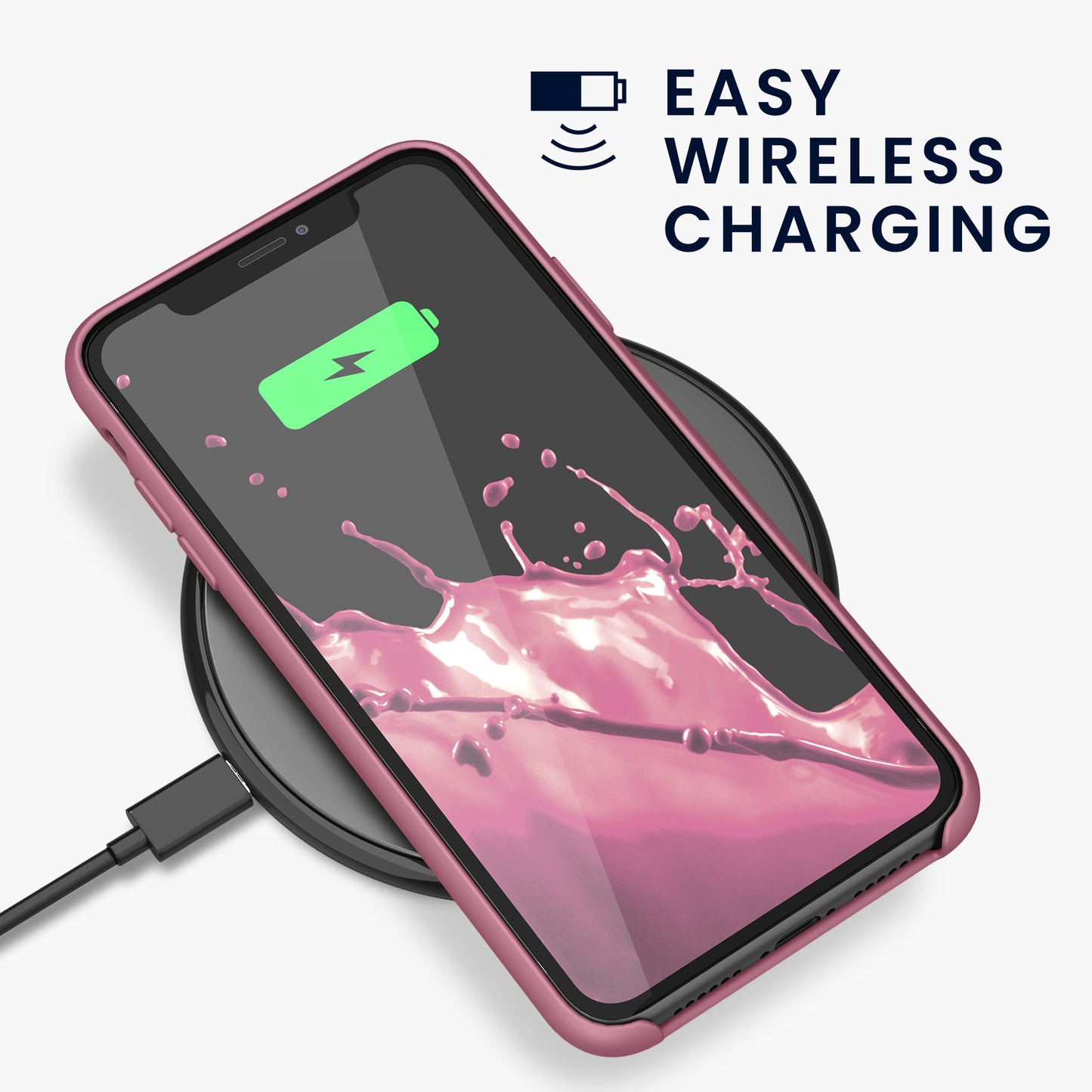 kwmobile Phone Case for Apple iPhone 11 - Silicone Case - Wireless Charging - Protective Cover
