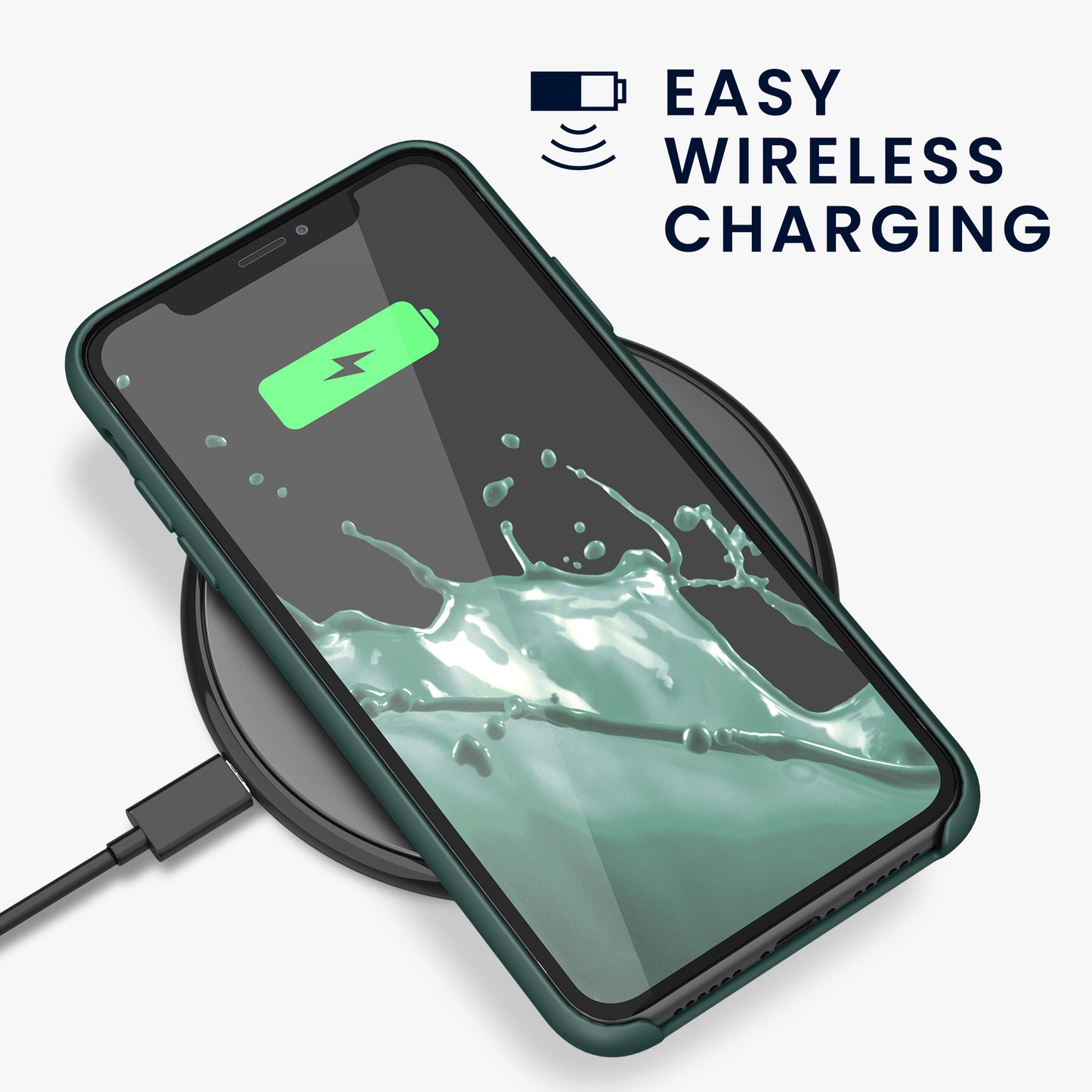 kwmobile Phone Case for Apple iPhone 11 - Silicone Case - Wireless Charging - Protective Cover