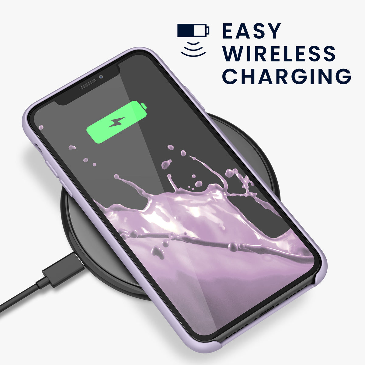 kwmobile Phone Case for Apple iPhone 11 - Silicone Case - Wireless Charging - Protective Cover