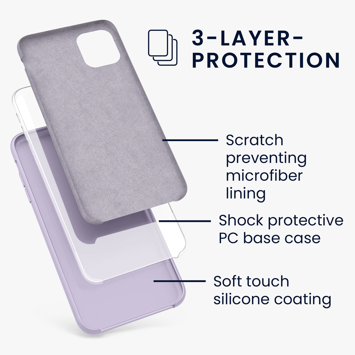 kwmobile Phone Case for Apple iPhone 11 - Silicone Case - Wireless Charging - Protective Cover