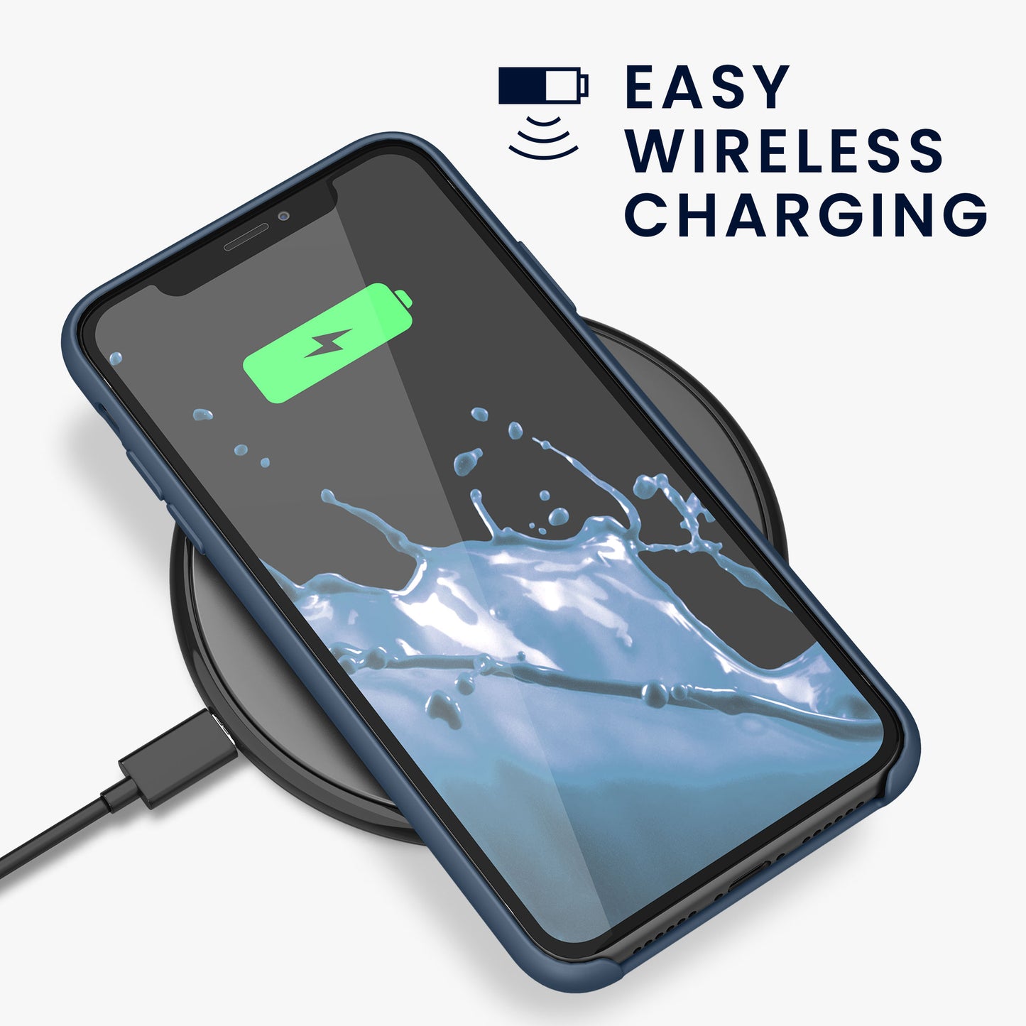 kwmobile Phone Case for Apple iPhone 11 - Silicone Case - Wireless Charging - Protective Cover