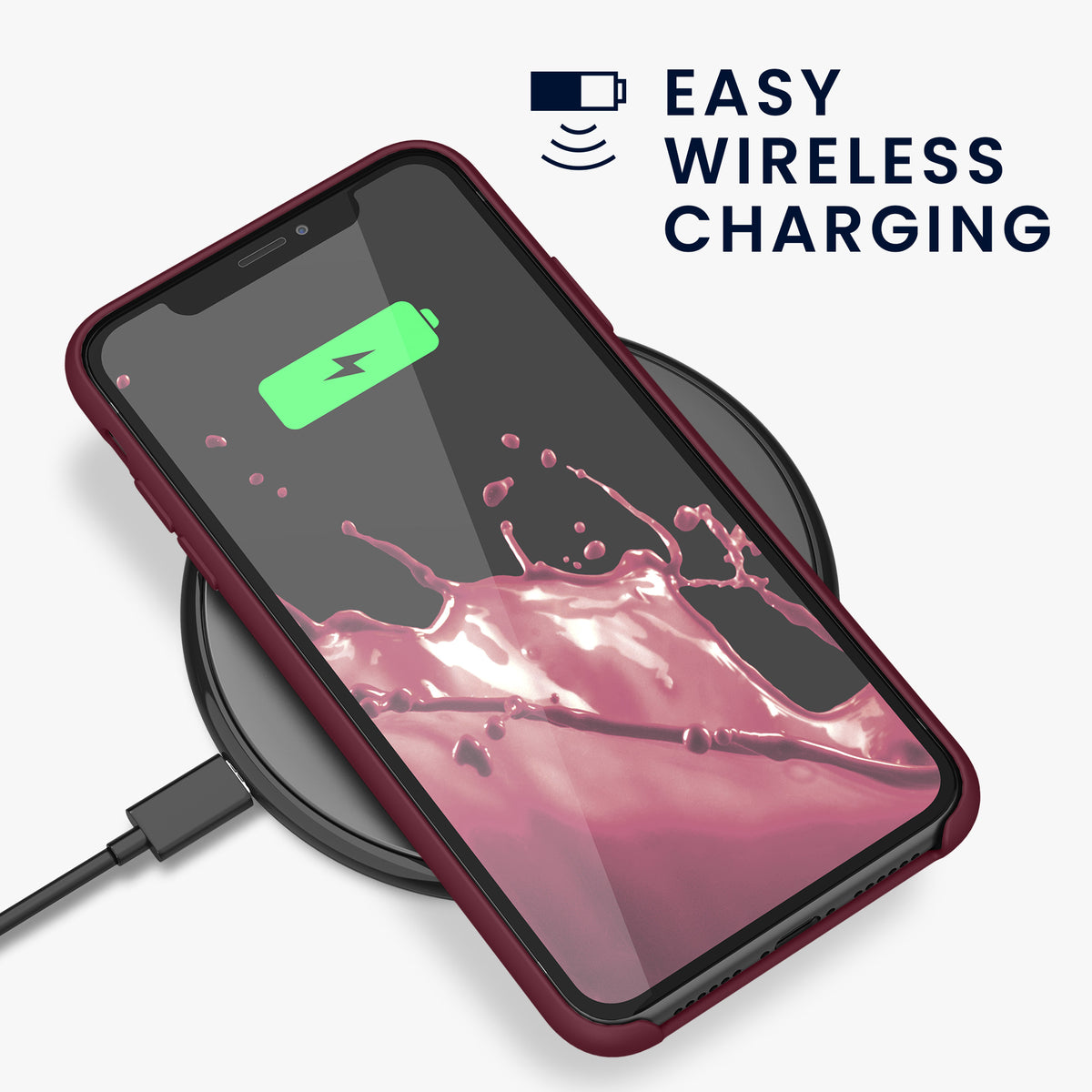 kwmobile Phone Case for Apple iPhone 11 - Silicone Case - Wireless Charging - Protective Cover