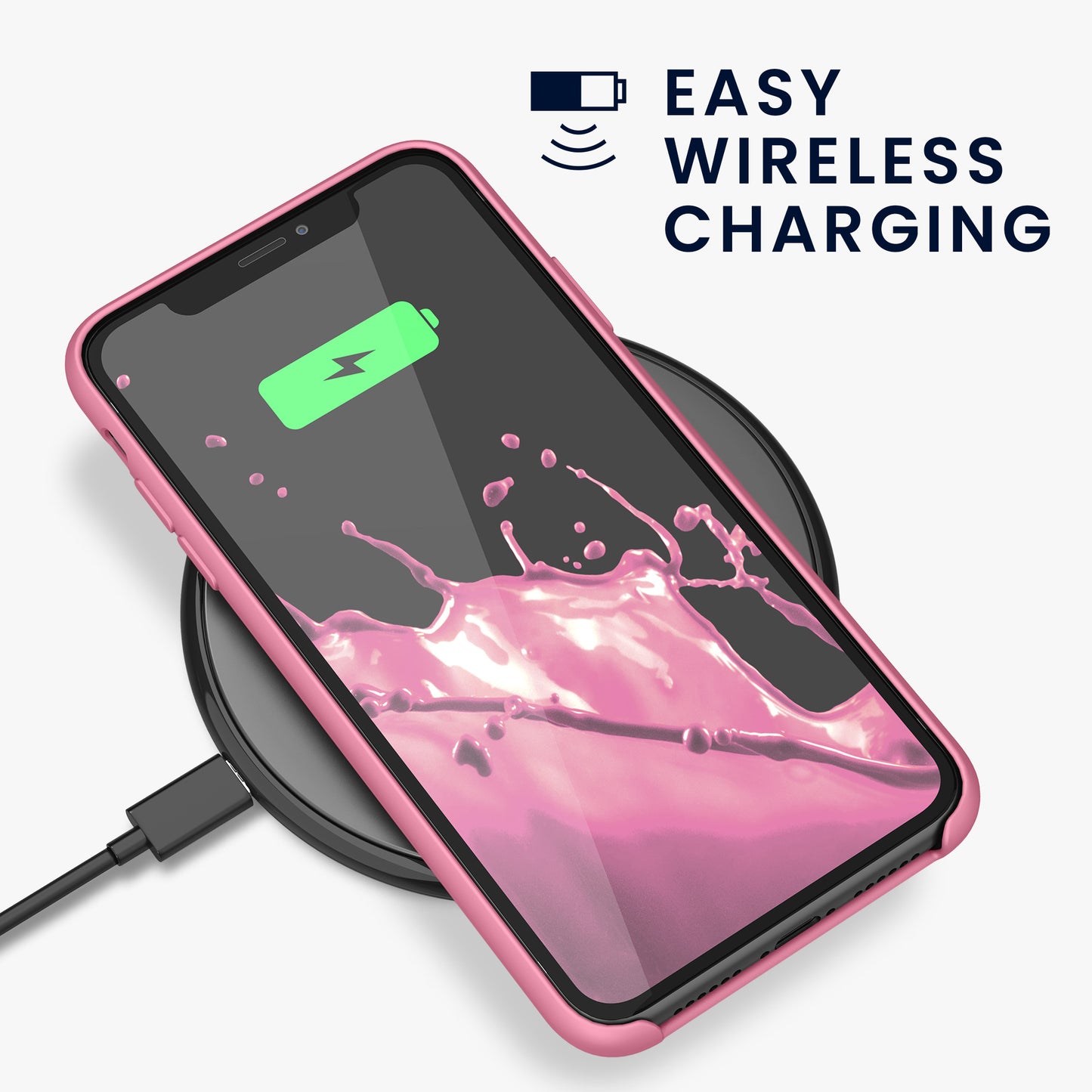 kwmobile Phone Case for Apple iPhone 11 - Silicone Case - Wireless Charging - Protective Cover