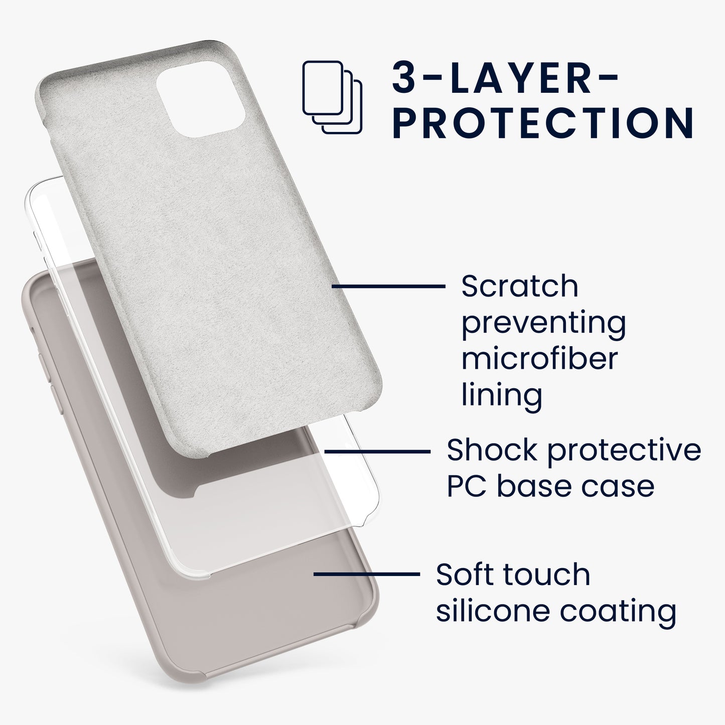 kwmobile Phone Case for Apple iPhone 11 - Silicone Case - Wireless Charging - Protective Cover