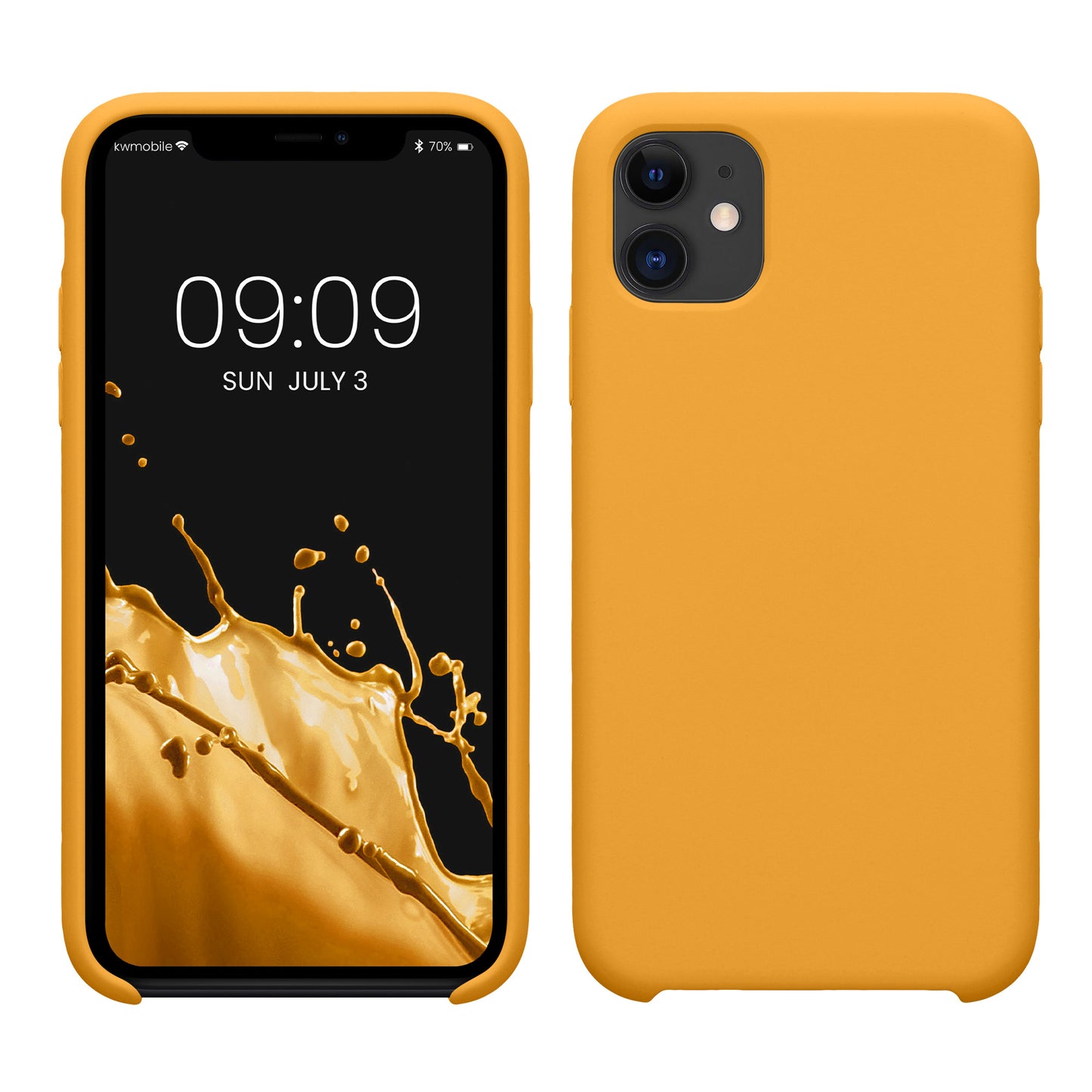 kwmobile Phone Case for Apple iPhone 11 - Silicone Case - Wireless Charging - Protective Cover