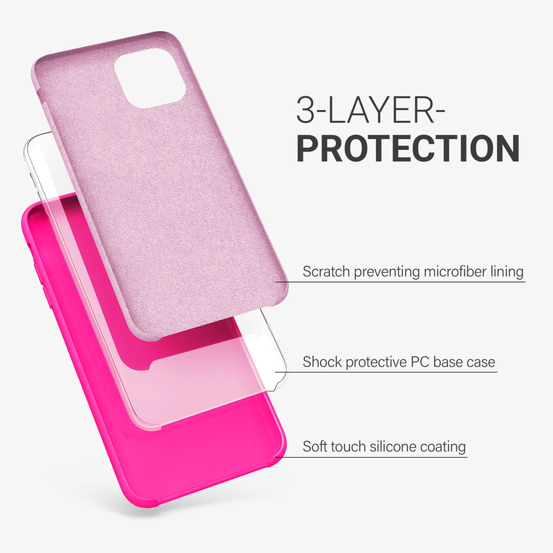 kwmobile Phone Case for Apple iPhone 11 Pro - Silicone Case - Wireless Charging - Protective Cover