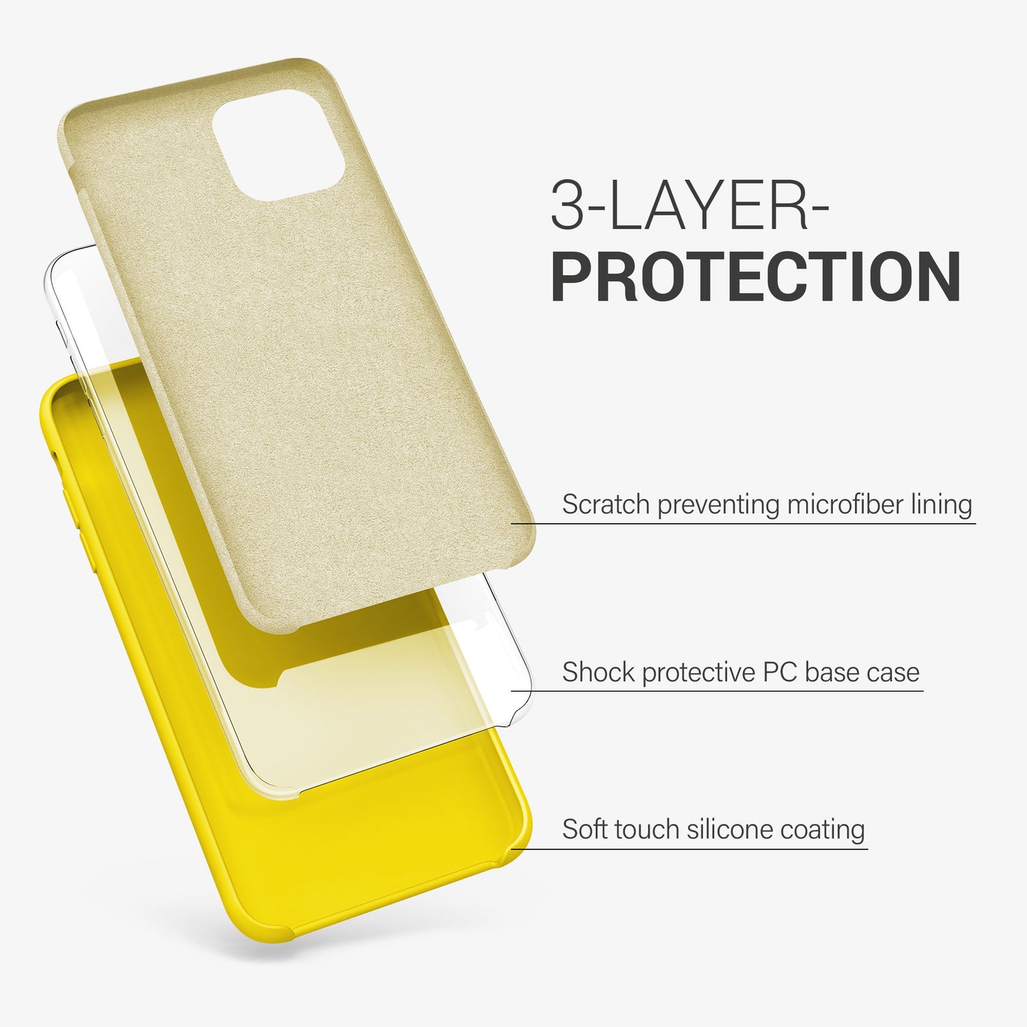 kwmobile Phone Case for Apple iPhone 11 Pro - Silicone Case - Wireless Charging - Protective Cover