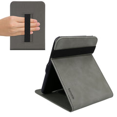 Tolino Vision 1 / 2 / 3 / 4 HD eReader Hülle mit Schlaufe und Ständer Kunstleder Grau