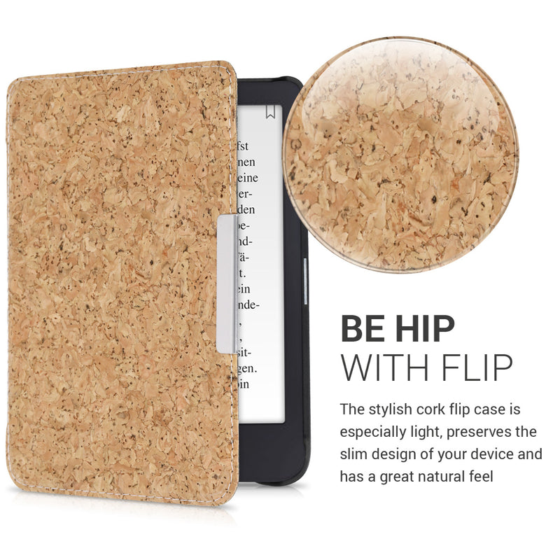 Cork case compatible with Tolino Shine 3
